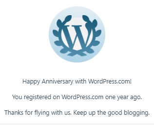 1st Blog Anniversary
